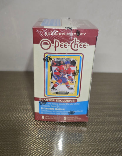2025-26 Upper Deck O-Pee-Chee Cartes Hockey NHL Blaster Box