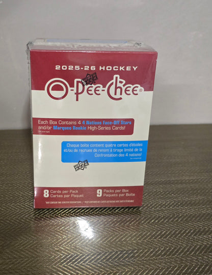 2025-26 Upper Deck O-Pee-Chee Cartes Hockey NHL Blaster Box