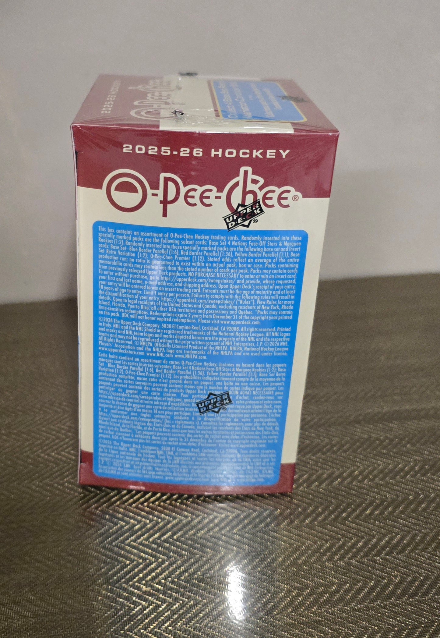 2025-26 Upper Deck O-Pee-Chee Cartes Hockey NHL Blaster Box