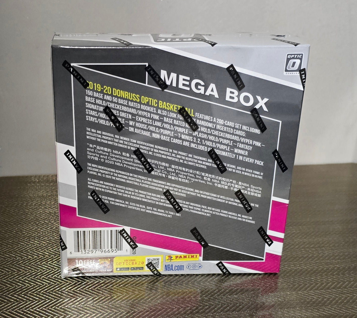 2019-20 Panini Donruss Optic Cartes Basketball NBA Méga Box