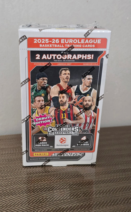 2025-26 Panini Contenders EuroLeague Cartes Basketball NBA Hobby Box