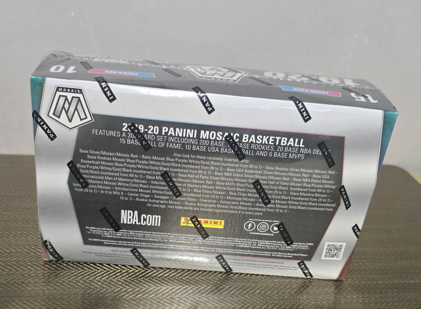 2019-20 Panini Mosaic Cartes Basketball NBA Hobby Box