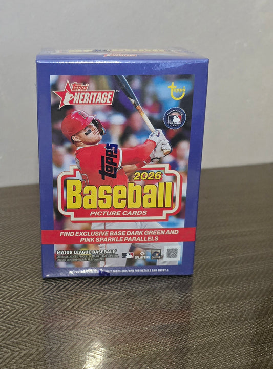 2026 Topps Heritage Cartes Baseball MLB Blaster Box