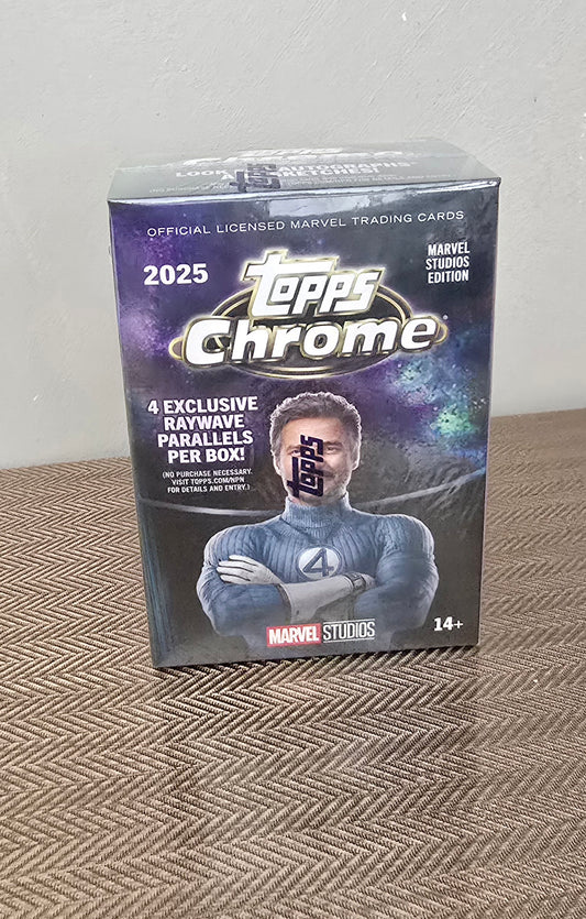 2025 Topps Chrome Cartes Marvel Studios Blaster Box