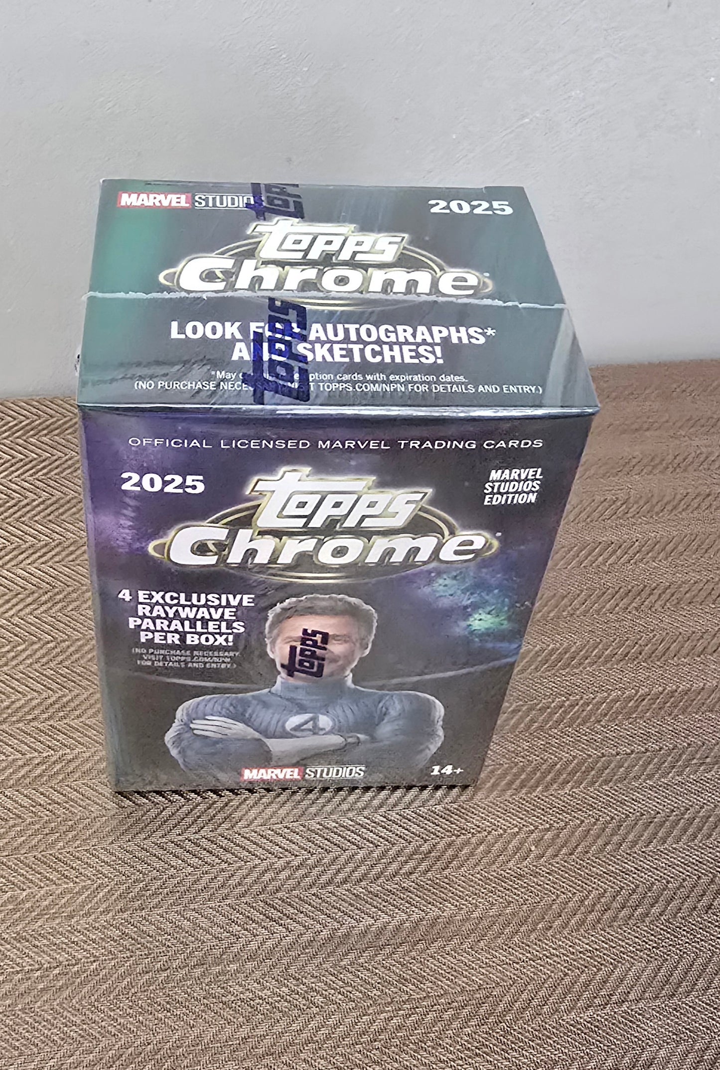 2025 Topps Chrome Cartes Marvel Studios Blaster Box