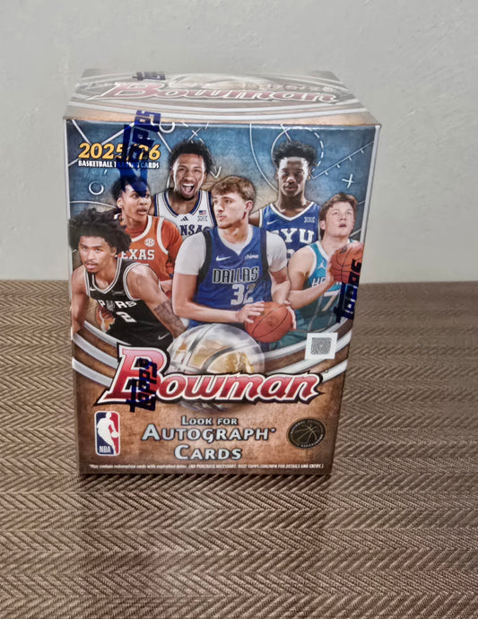 2025-26 Topps Bowman Cartes Basketball NBA Blaster Box ** PRECOMMANDE **
