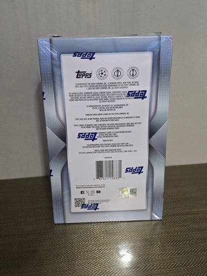 2025-26 Topps Chrome UEFA Club Competitions Cartes Foot Soccer Hobby Box