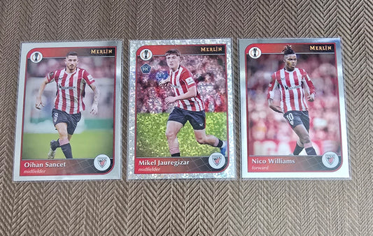 Lot 3 Cartes collection sport Soccer BILBAO