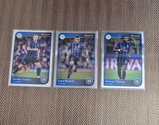 Lot 3 Cartes collection sport Soccer INTER MILAN