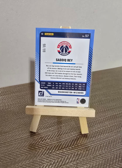 Carte numérotée #66/86 collection sport Basketball NBA SADDIQ BEY