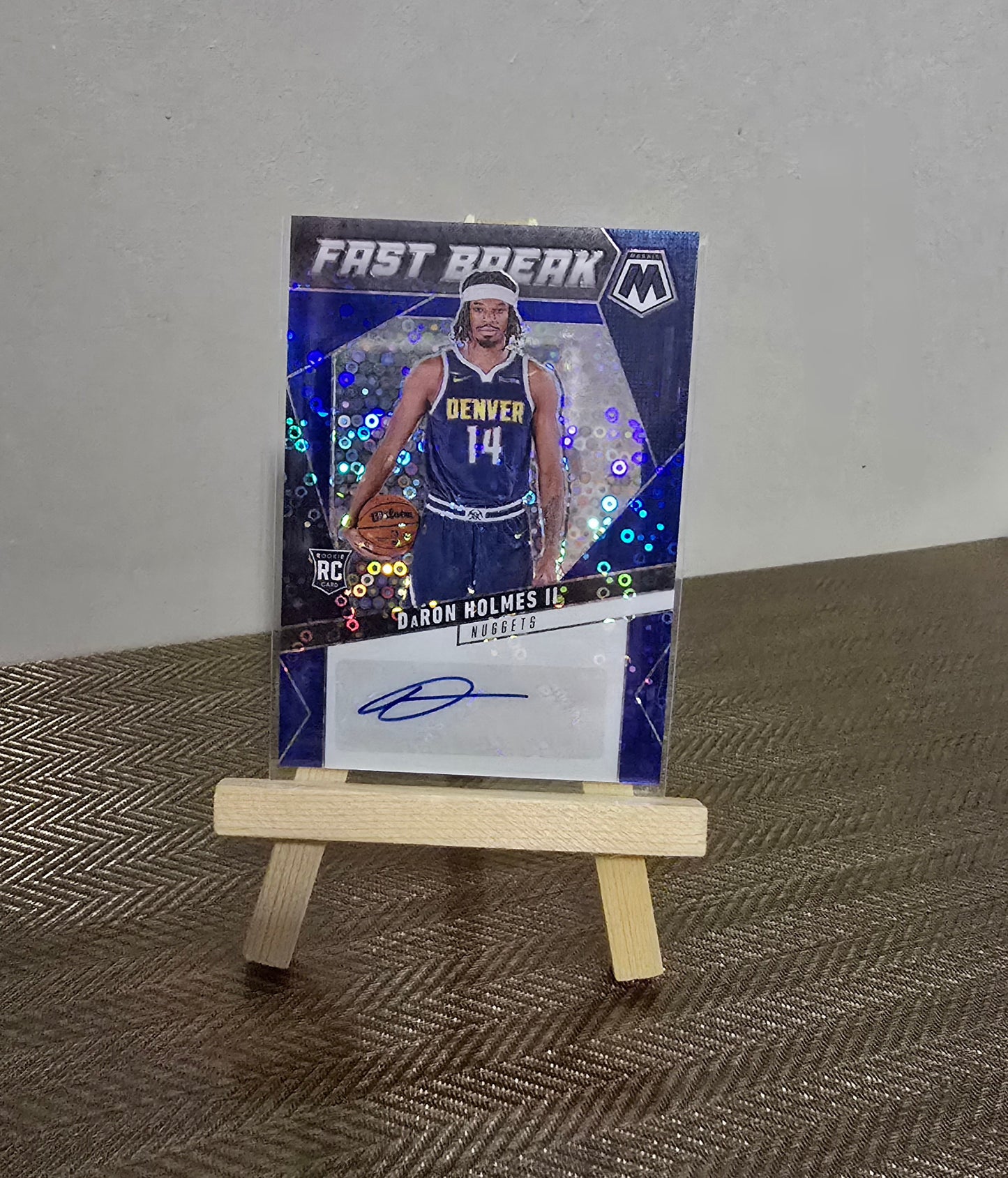 Carte Autographe numérotée #05/25 collection sport Basketball NBA DaRON HOLMES II