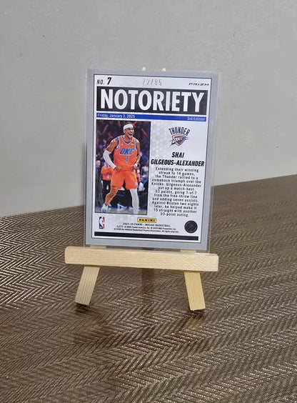 Carte numérotée #72/85 collection sport Basketball NBA SHAI GILGEOUS-ALEXANDER