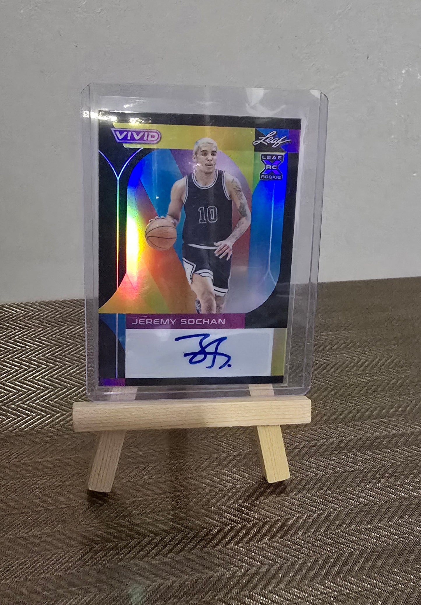 Carte Autographe numérotée #9/20 collection sport Basketball NBA JEREMY SOCHAN