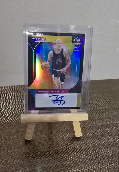 Carte Autographe numérotée #9/20 collection sport Basketball NBA JEREMY SOCHAN