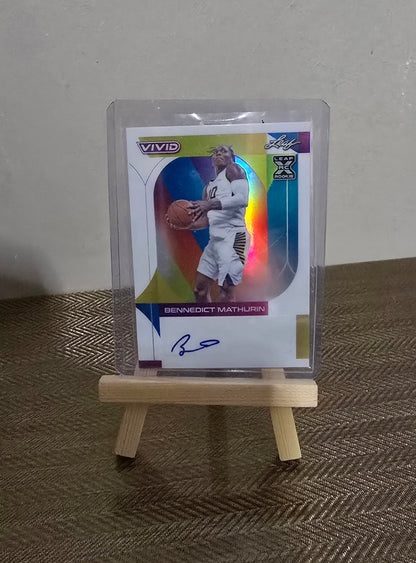Carte Autographe numérotée #3/25 collection sport Basketball NBA BENNEDICT MATHURIN