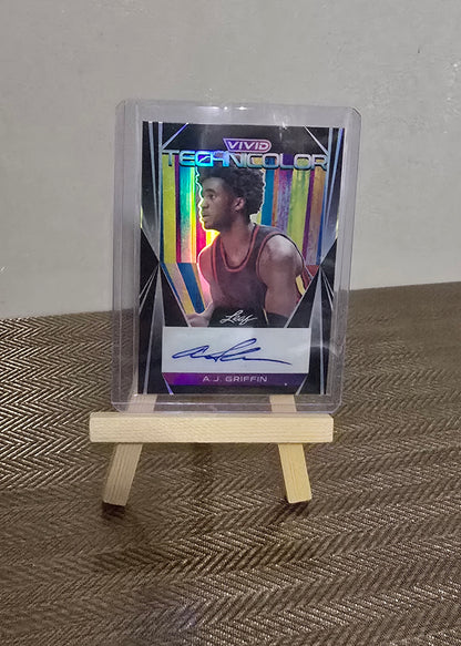 Carte Autographe numérotée #16/20 collection sport Basketball NBA A.J. GRIFFIN