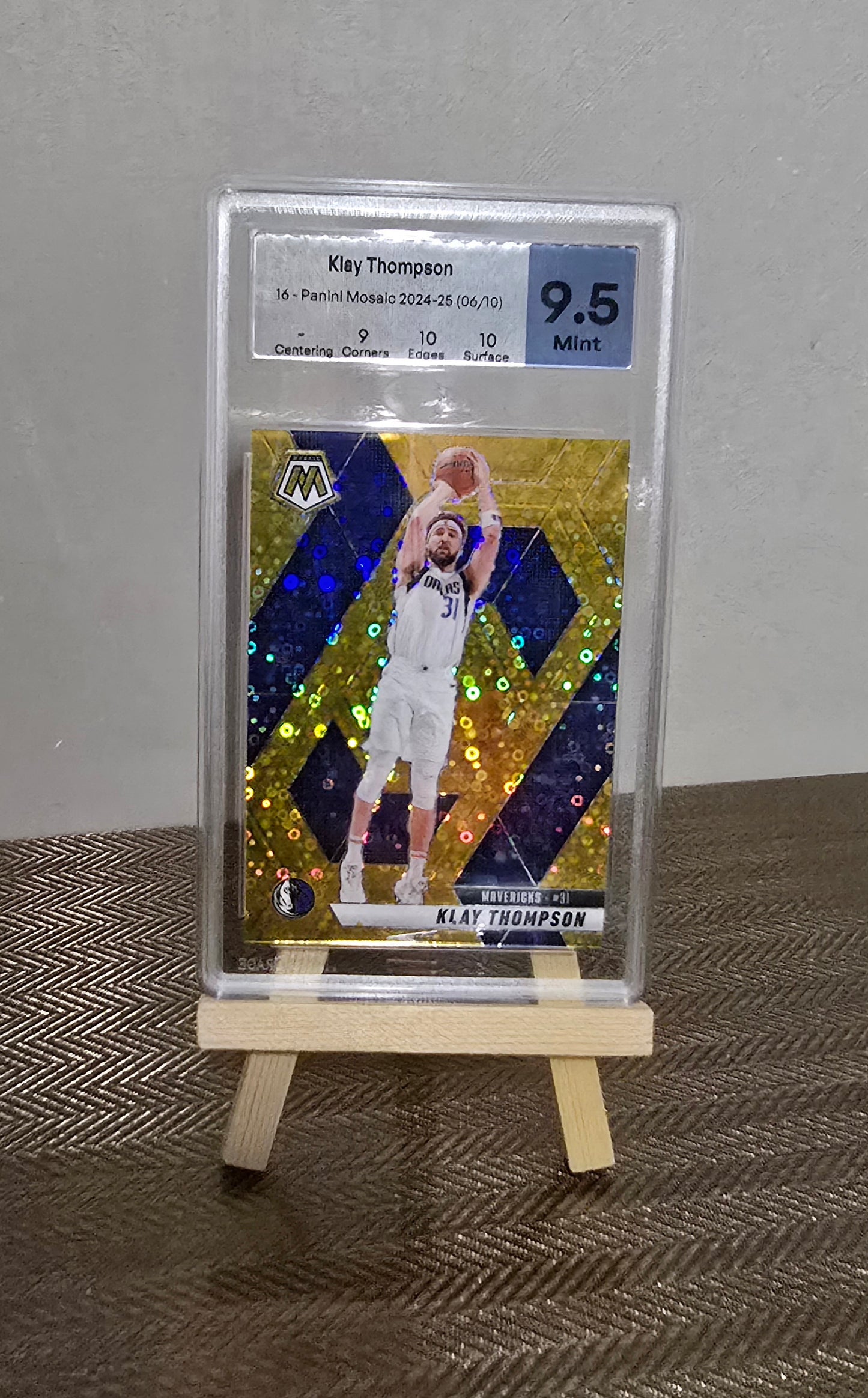 Carte Gradée MTG GRADE 9.5 - numérotée #06/10 collection sport Basketball NBA KLAY THOMPSON