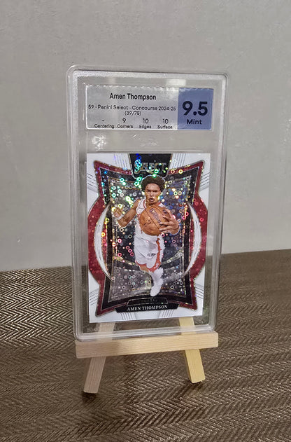 Carte Gradée MTG GRADE 9.5 - numérotée #39/75 collection sport Basketball NBA AMEN THOMPSON