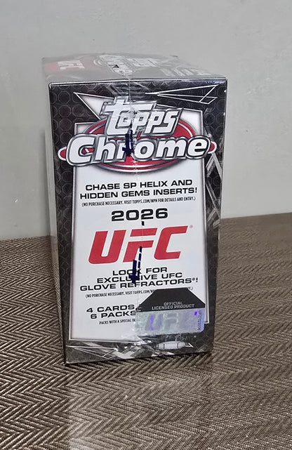 2026 Topps Chrome Cartes UFC Blaster Box