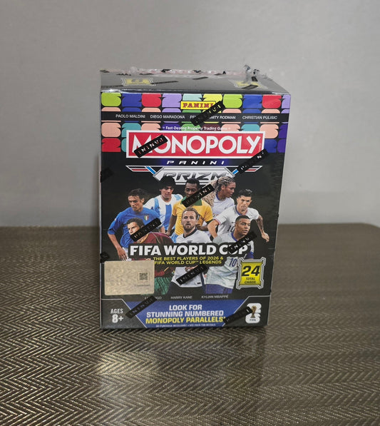 2026 Panini Prizm Monopoly FIFA World Cup Cartes Soccer Blaster Box (Millionaire White Inserts!)