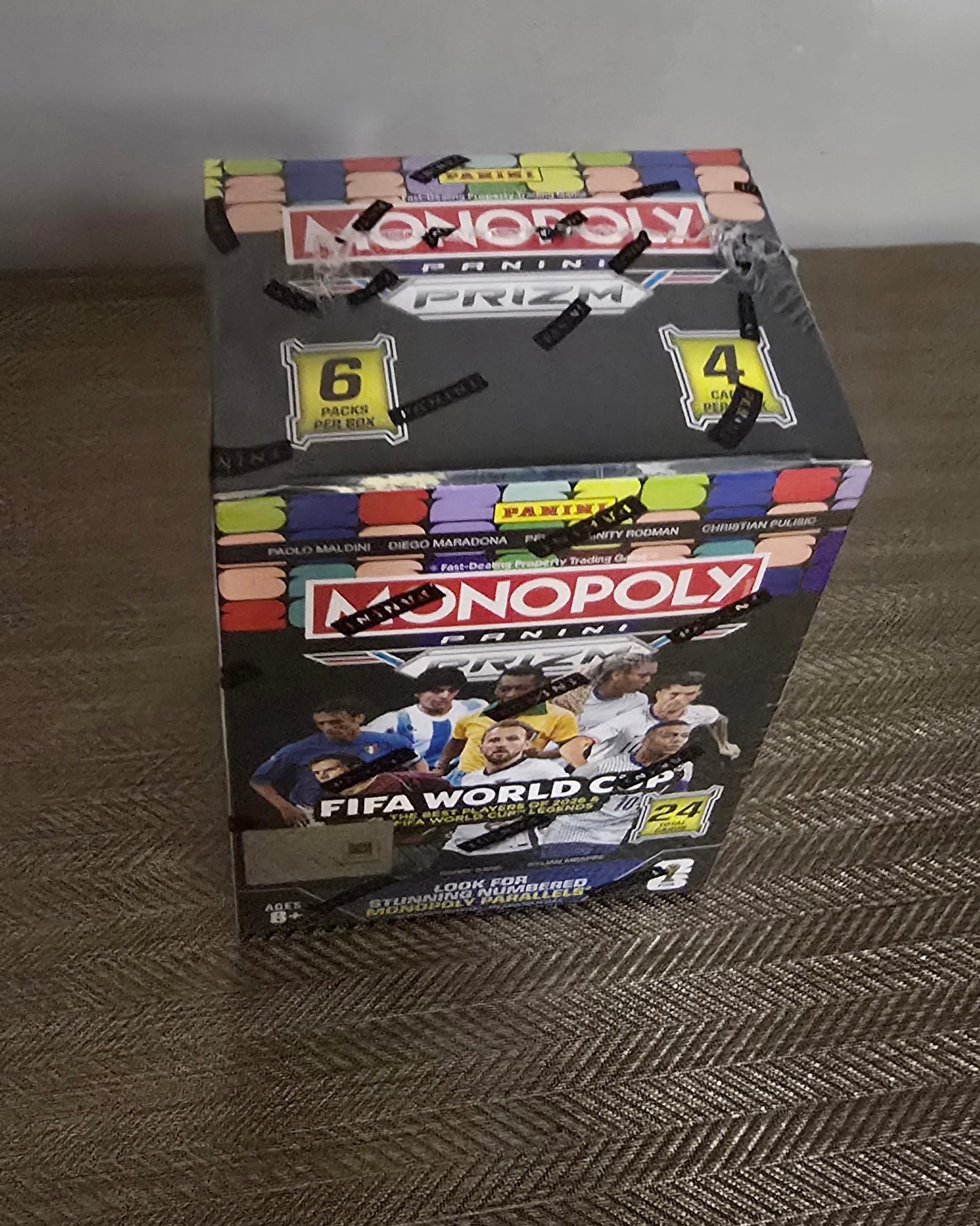 2026 Panini Prizm Monopoly FIFA World Cup Cartes Soccer Blaster Box (Millionaire White Inserts!)
