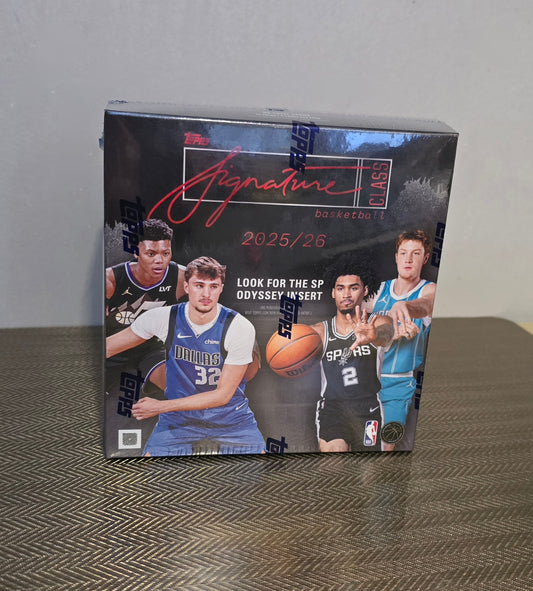 2025-26 Topps Signature class Cartes Basketball NBA Méga Box