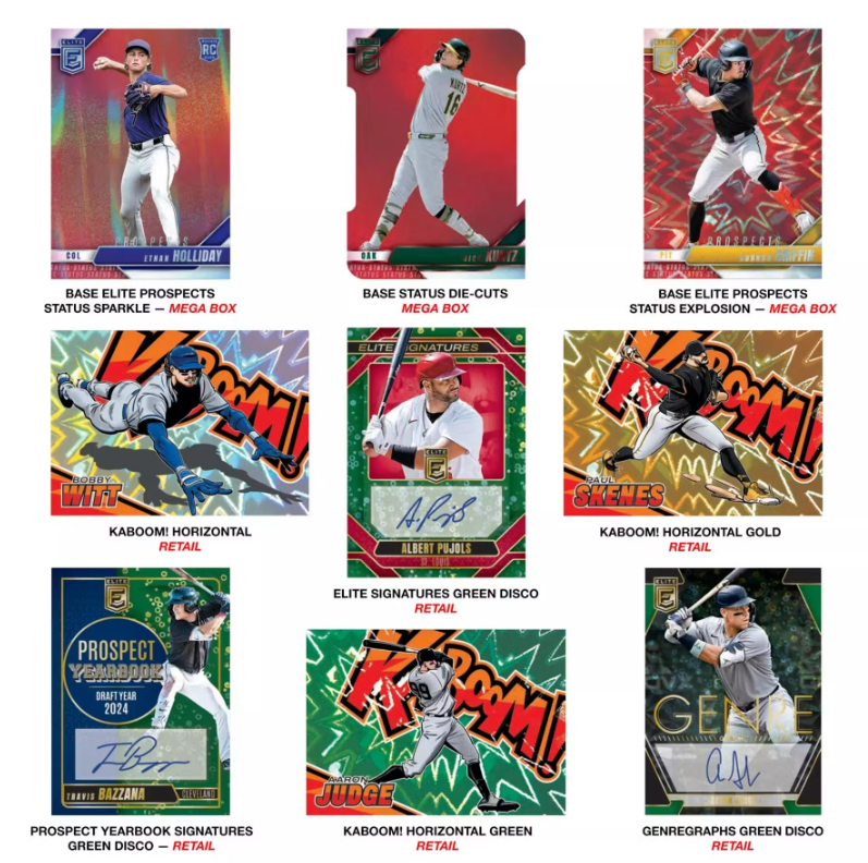 2026 Panini Elite Cartes Baseball MLB Méga Box