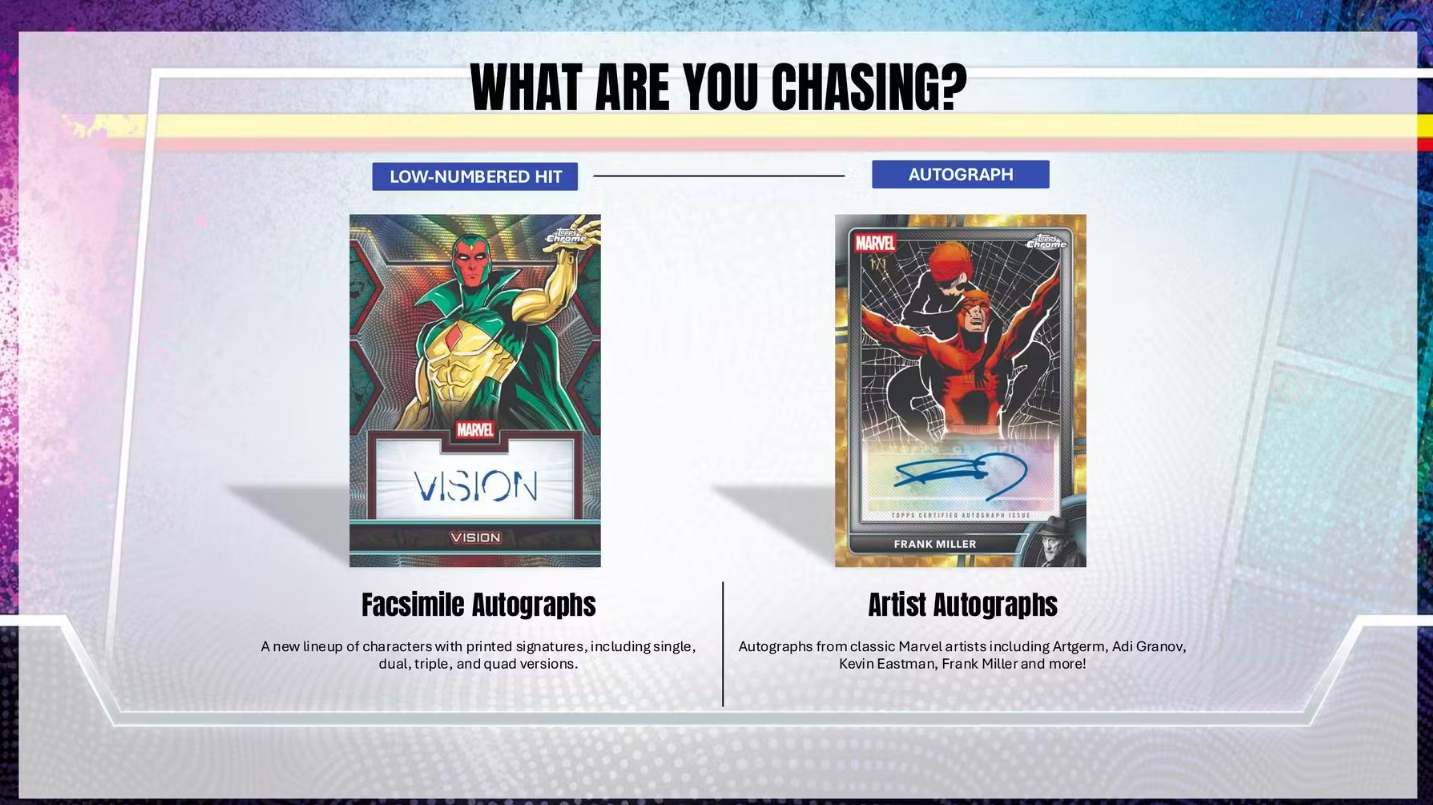 2026 Topps Chrome Cartes Marvel Comics Blaster Box