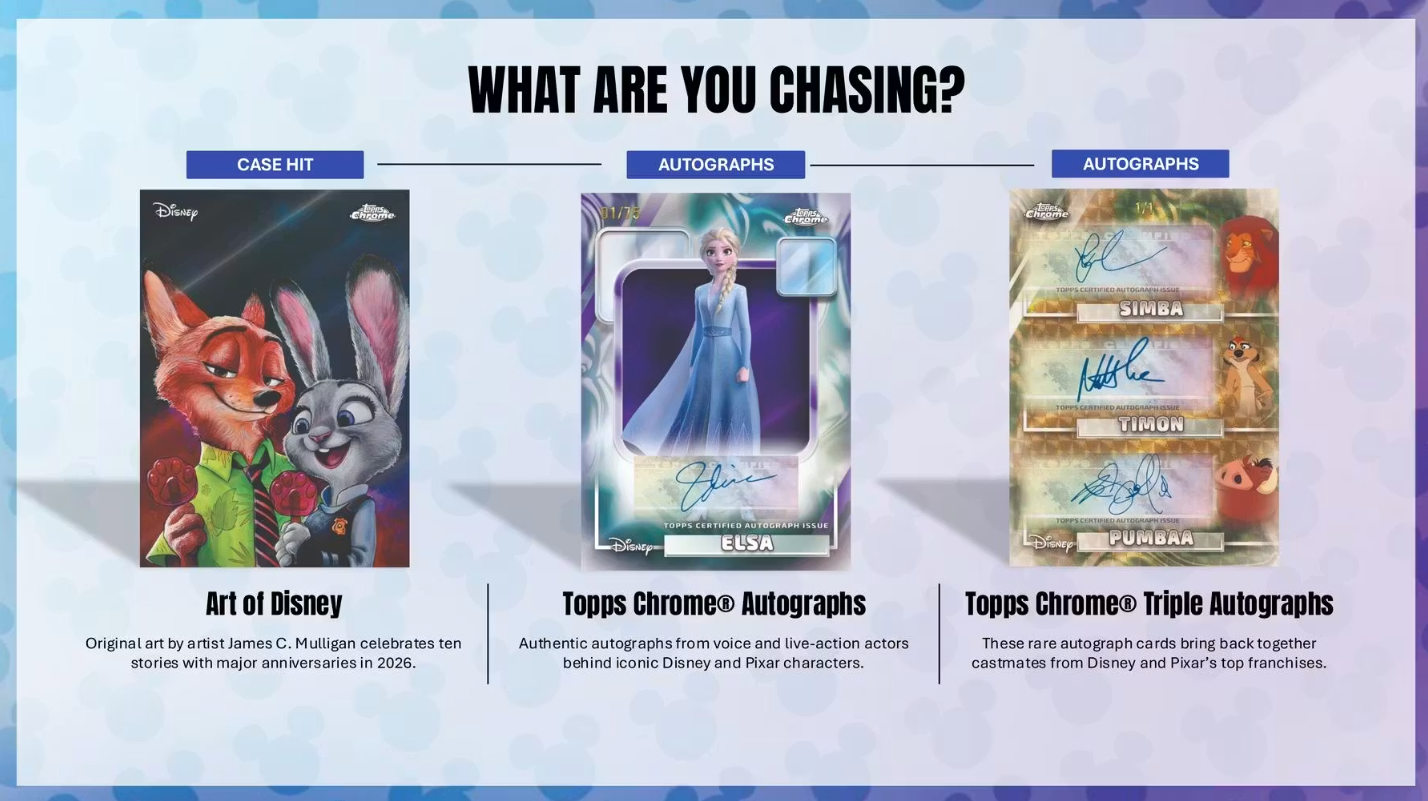 2026 Topps Cartes Disney Chrome Blaster Box