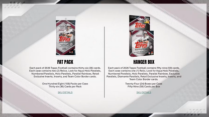 2026 Topps Flagship Cartes Football NFL Fat Pack