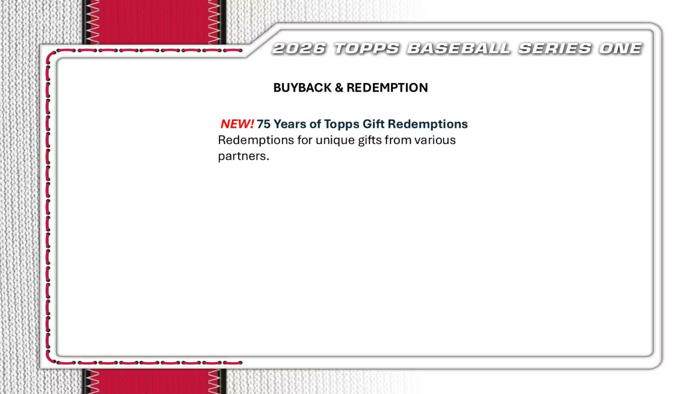 2026 Topps Series 1 Cartes Baseball MLB Méga Box