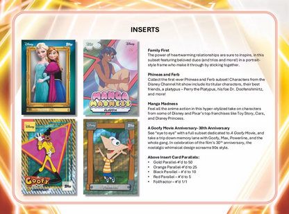 2026 Topps Cartes Disney Neon Blaster Box