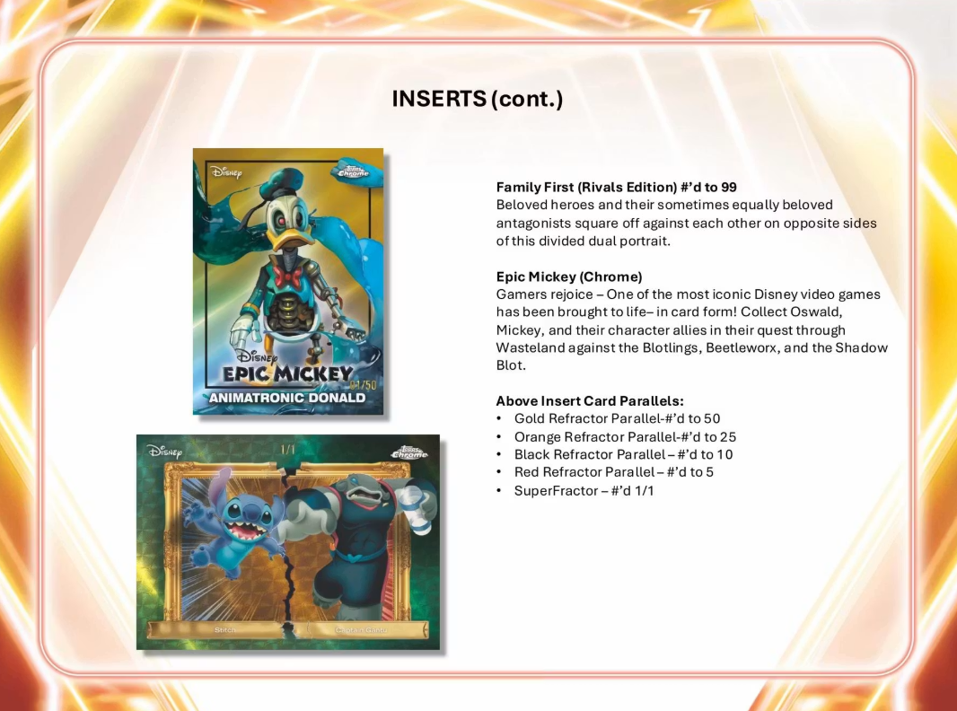 2026 Topps Cartes Disney Neon Blaster Box