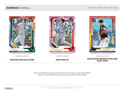 2026 Panini Donruss Cartes Baseball MLB Hobby Blaster Box