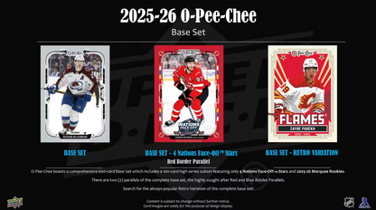 2025-26 Upper Deck O-Pee-Chee Cartes Hockey NHL Blaster Box
