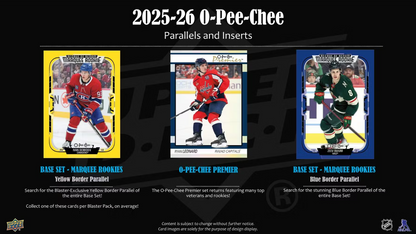 2025-26 Upper Deck O-Pee-Chee Cartes Hockey NHL Blaster Box