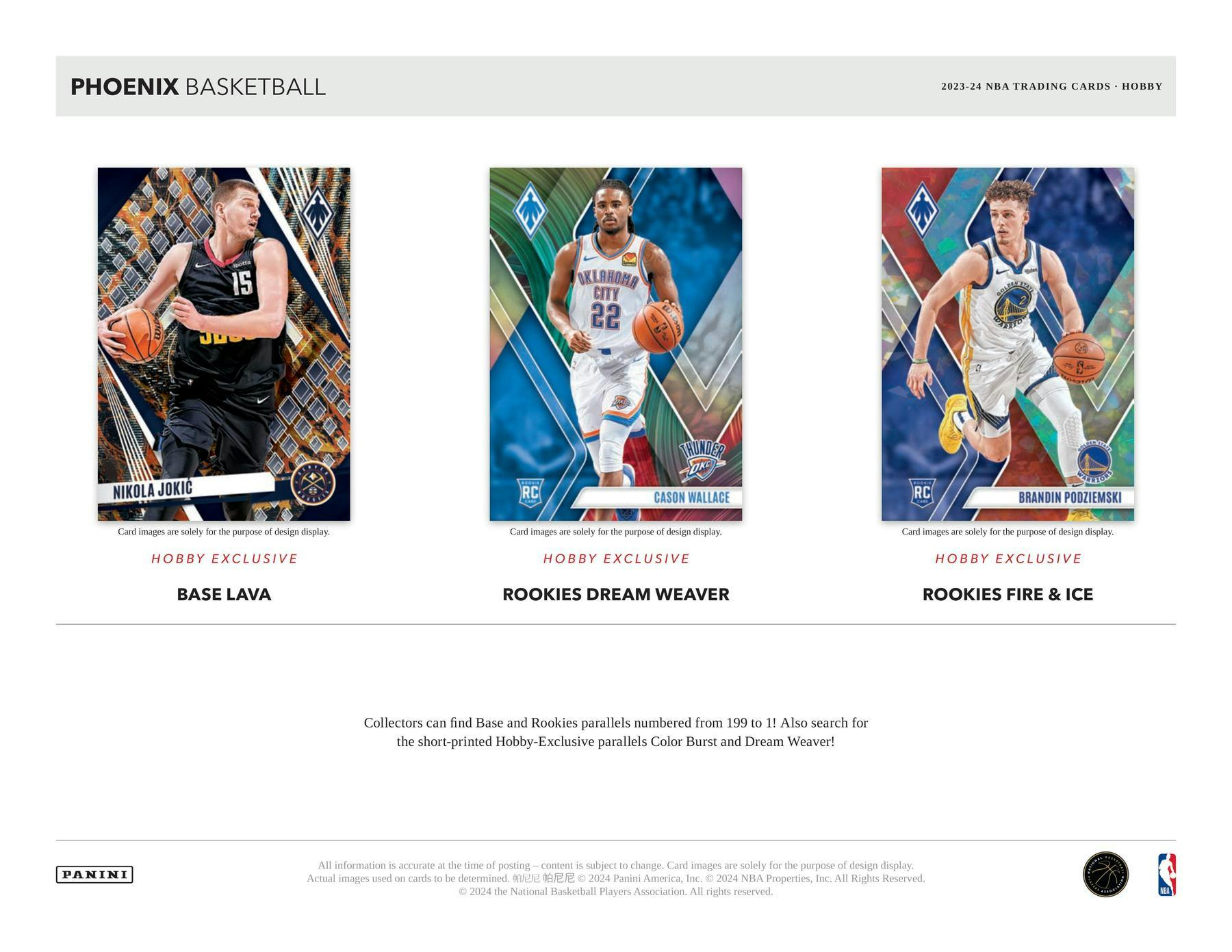 2023/24 Panini Phoenix Cartes Basketball NBA 6-Pack Blaster Box Panini