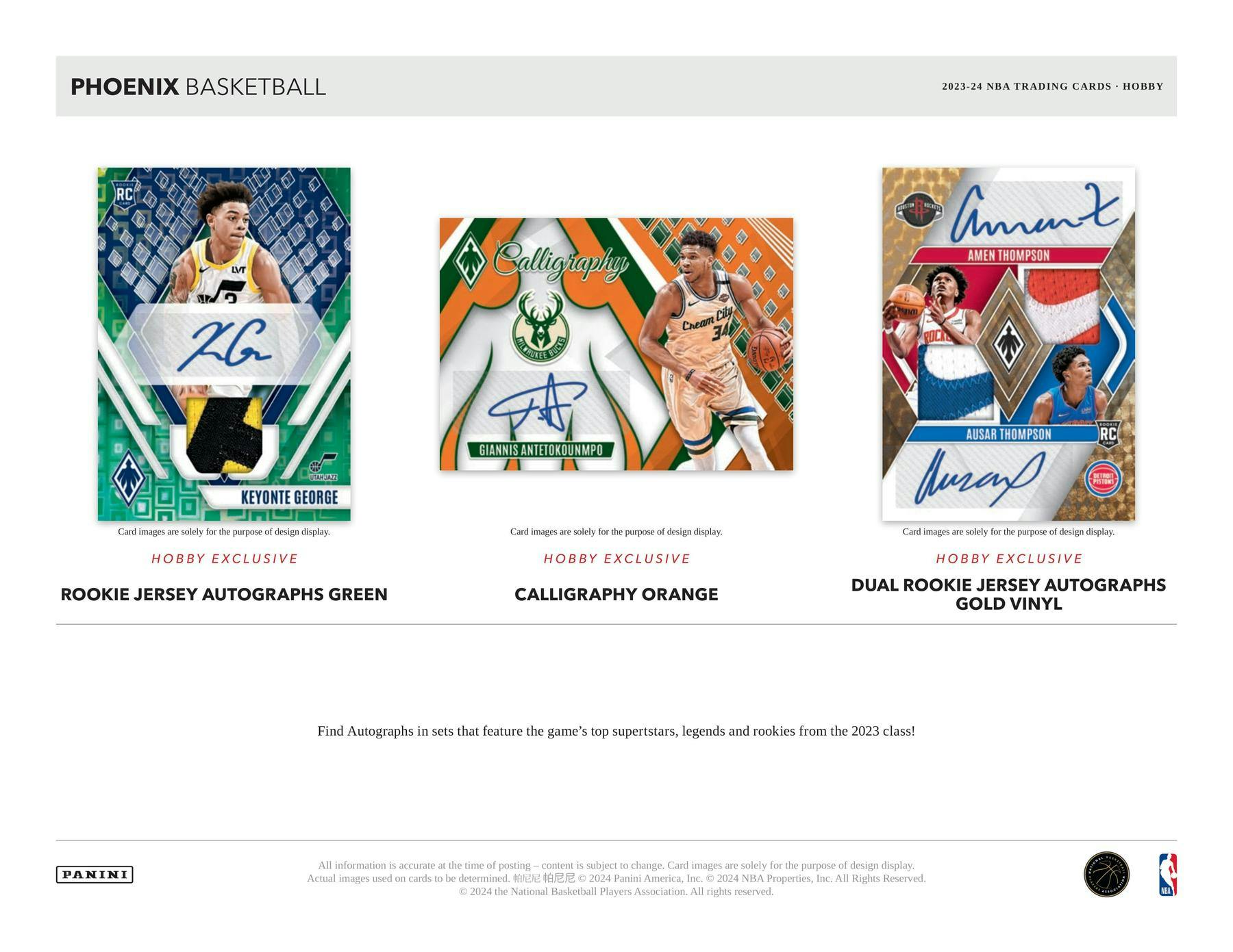 2023/24 Panini Phoenix Cartes Basketball NBA 6-Pack Blaster Box Panini