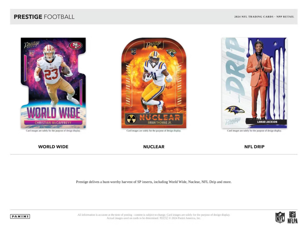 2024 Panini Prestige Cartes Football NFL Blaster Box Panini