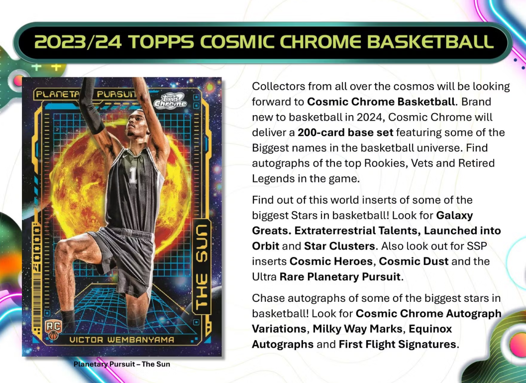 2023/24 Topps Cosmic Chrome Basketball Hobby Box 