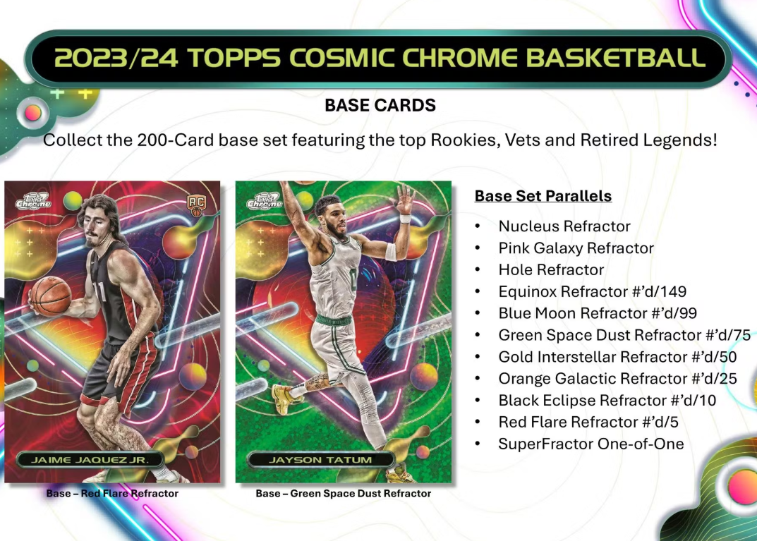 2023/24 Topps Cosmic Chrome Basketball Hobby Box 