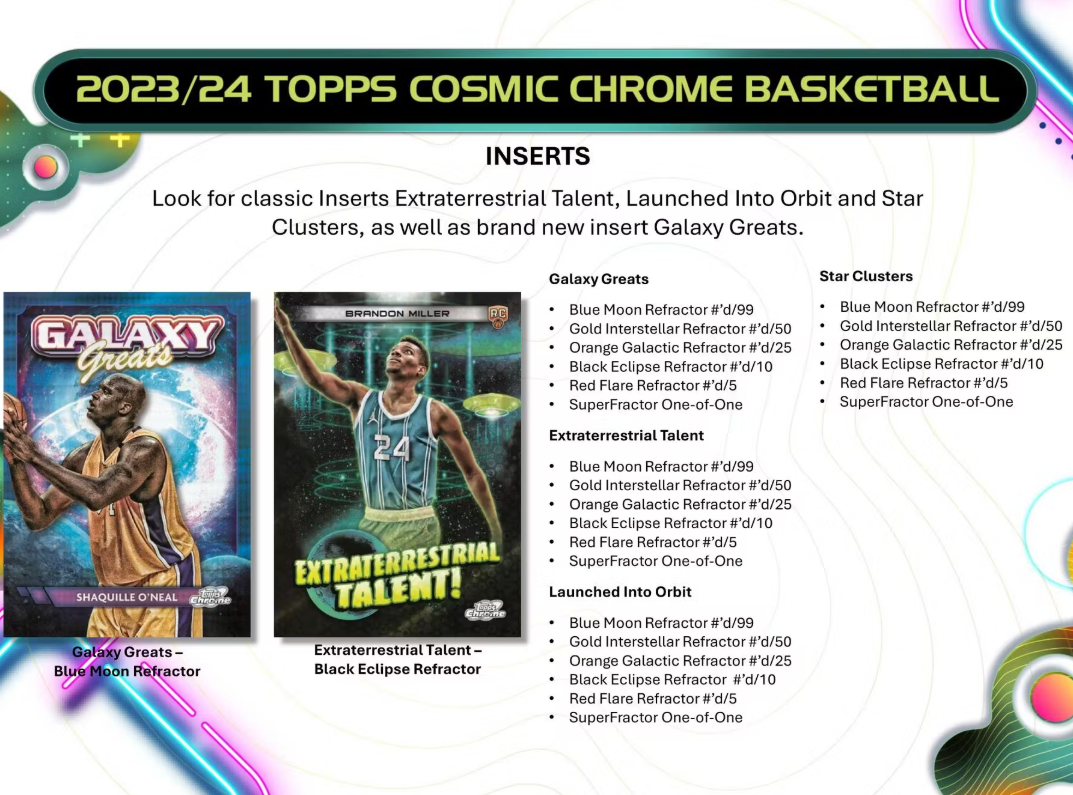 2023/24 Topps Cosmic Chrome Basketball Hobby Box