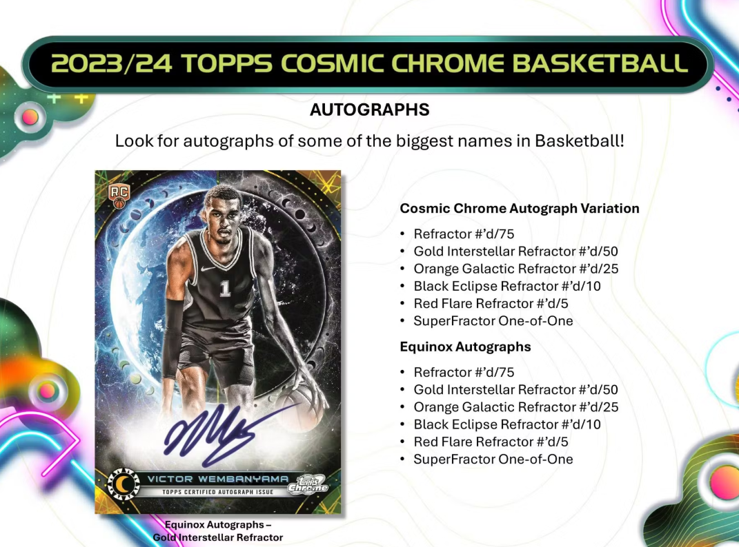 2023/24 Topps Cosmic Chrome Basketball Hobby Box 