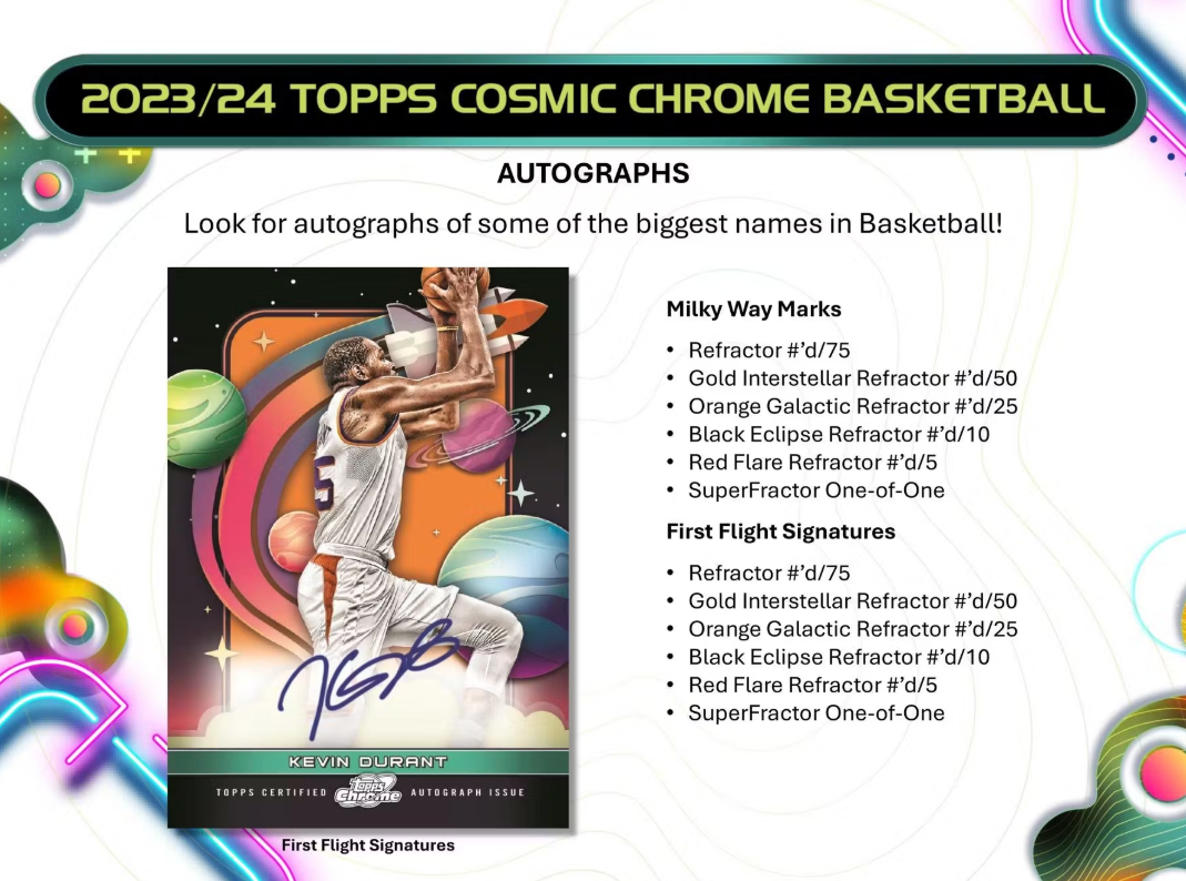 2023/24 Topps Cosmic Chrome Basketball Hobby Box 