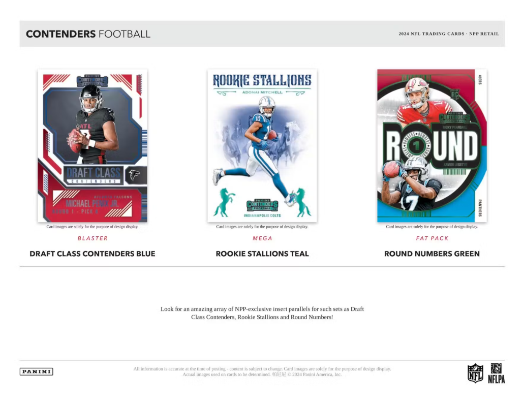 2024 Panini Contenders Cartes Football NFL Blaster Box Panini