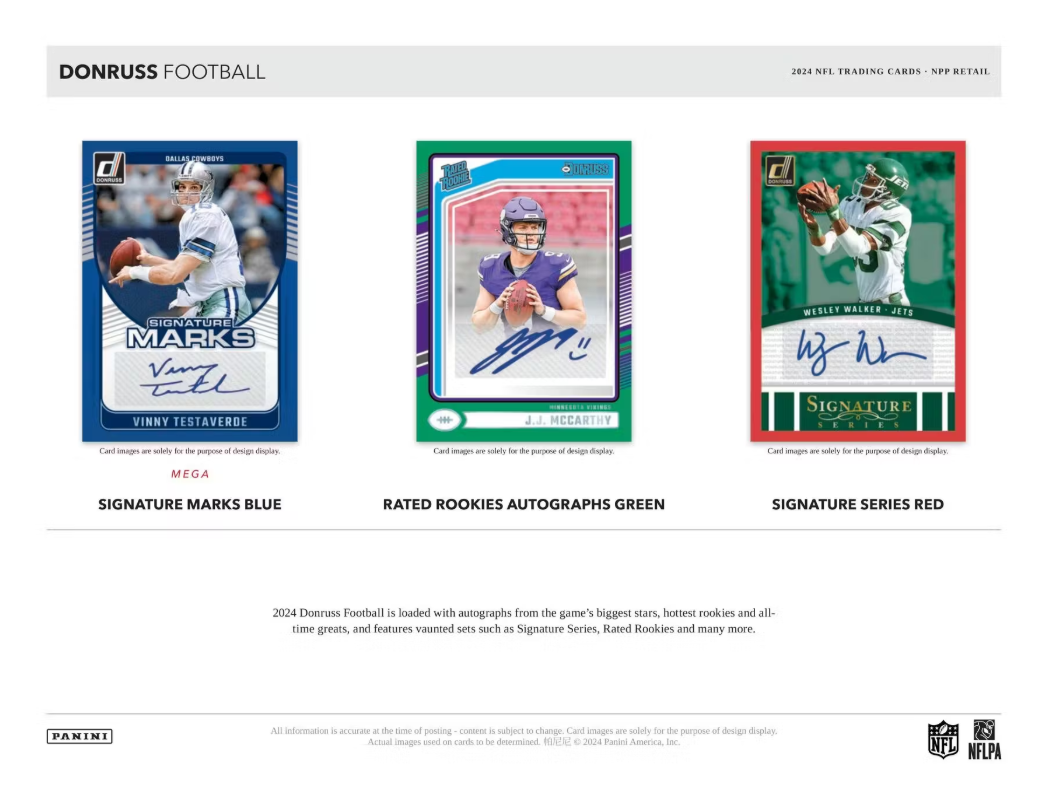 2024 Panini DONRUSS Cartes Football NFL Fat Pack Panini