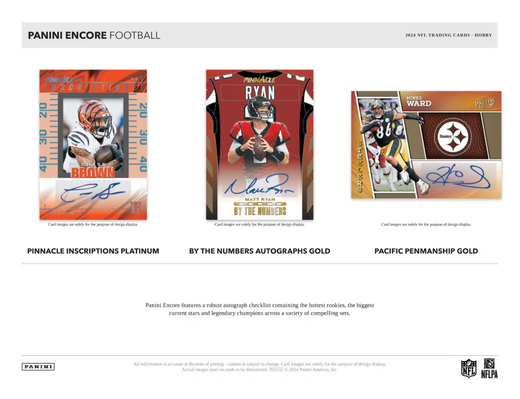 2024 Panini Encore Cartes Football NFL Hobby Box Panini