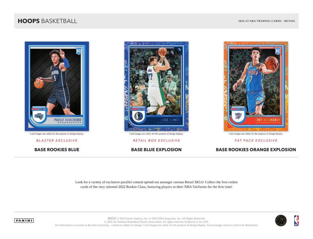 2022-23 Panini HOOPS Cartes Basketball NBA Fat Pack