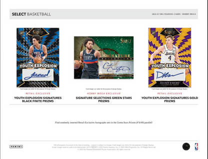 2024-25 Panini Select Cartes Basketball NBA Hobby Méga Box Panini