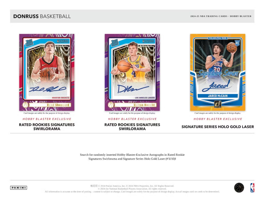 2024-25 Panini Donruss Cartes Basketball NBA 6-Pack Hobby Blaster Box Panini